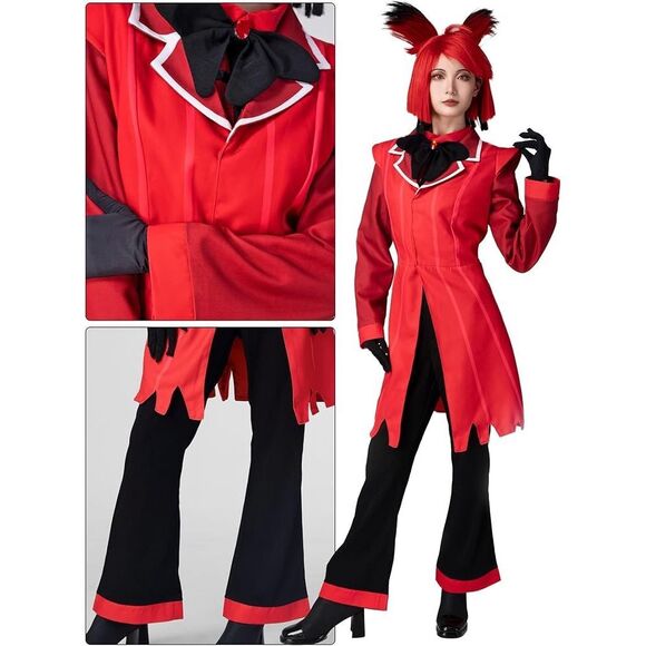 OSIAS Hazbin Hotel Alastor Cosplay Costume XL women’s anime set - Picture 3 of 8